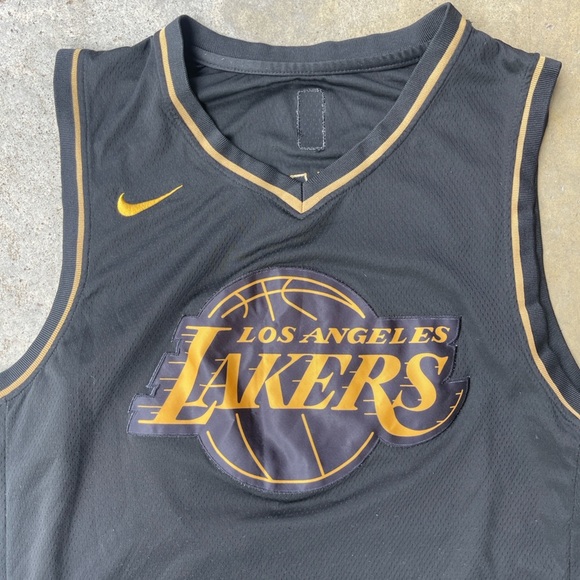 Los Angeles Lakers 24 Kobe Bryant Golden Edition Size 54 Swingman - Picture 3 of 5